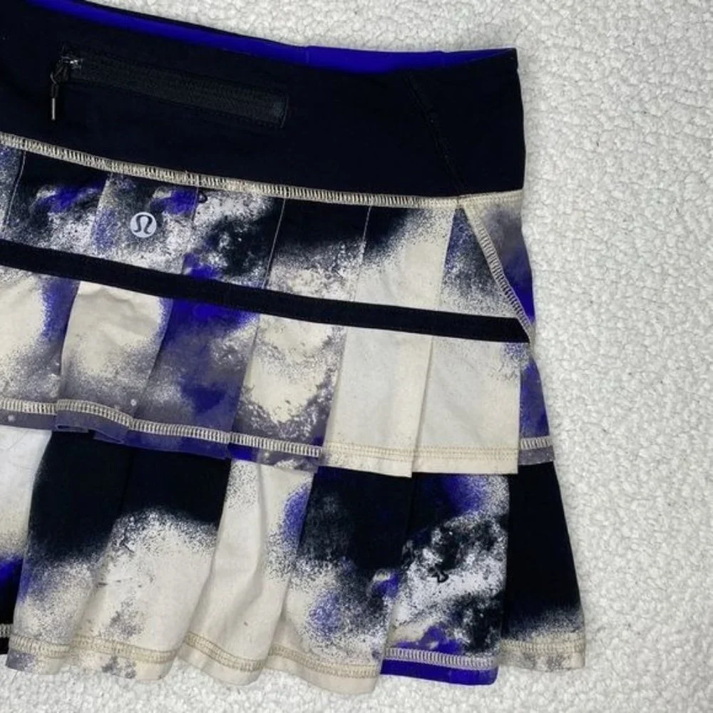Lululemon Pace Setter Milky Way Multi Print Skirt: Size 4 - Picture 7 of 8
